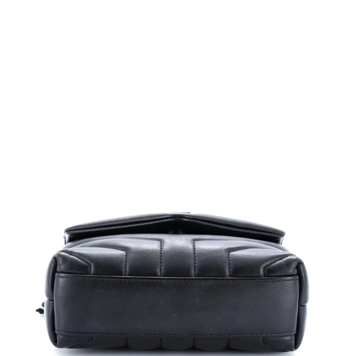 Loulou Shoulder Bag Matelasse Chevron Leather Toy - Deep Luxury