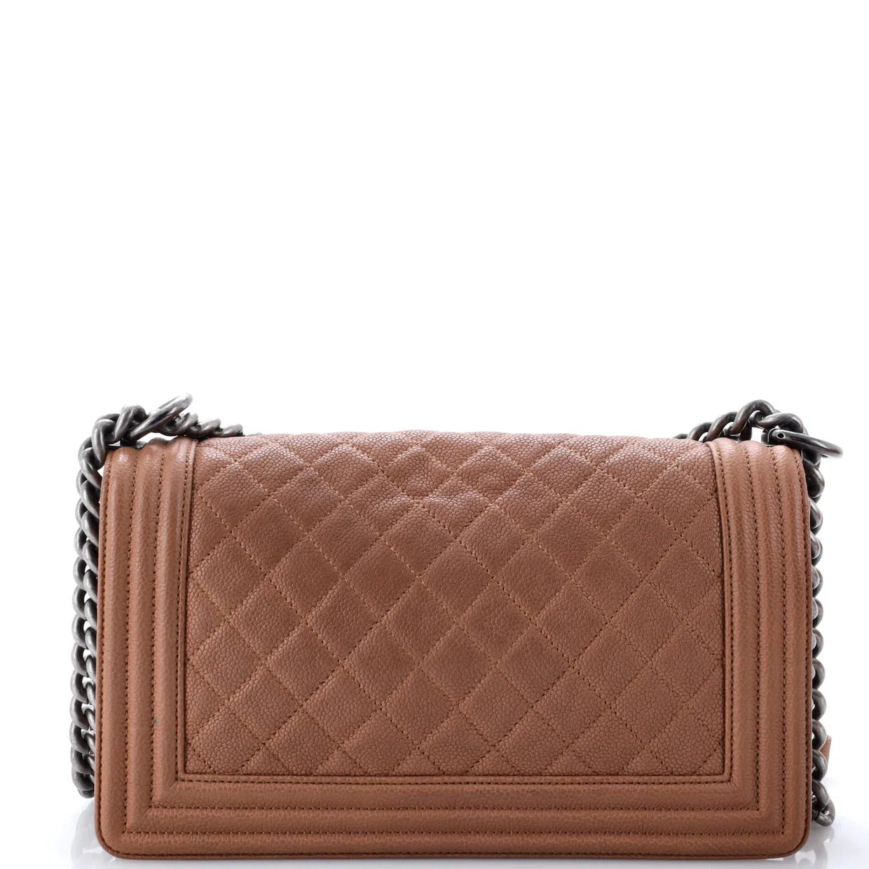 Boy Flap Bag Quilted Caviar Old Medium - Deep Luxury