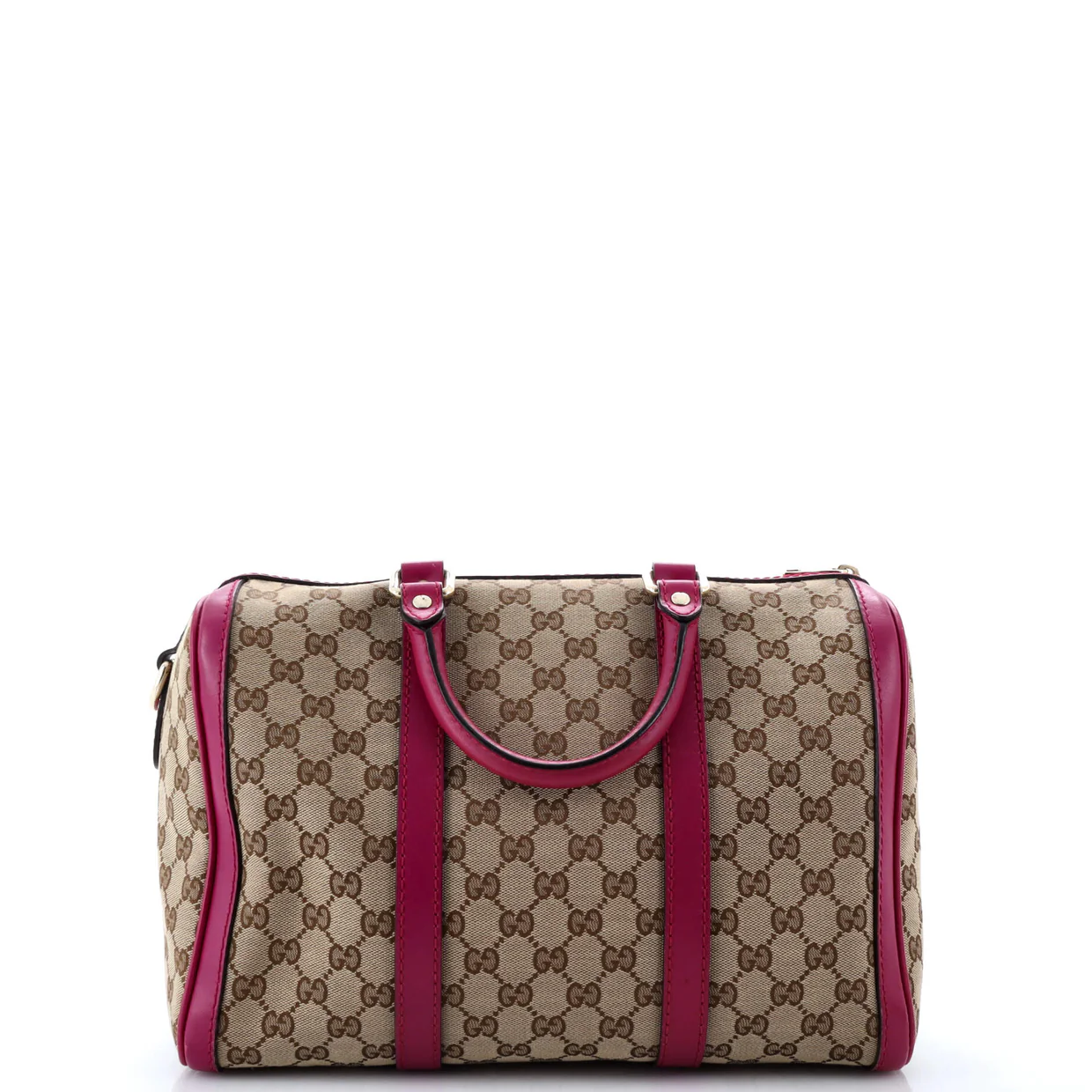 Convertible Joy Boston Bag GG Canvas with Leather Medium - Deep Luxury