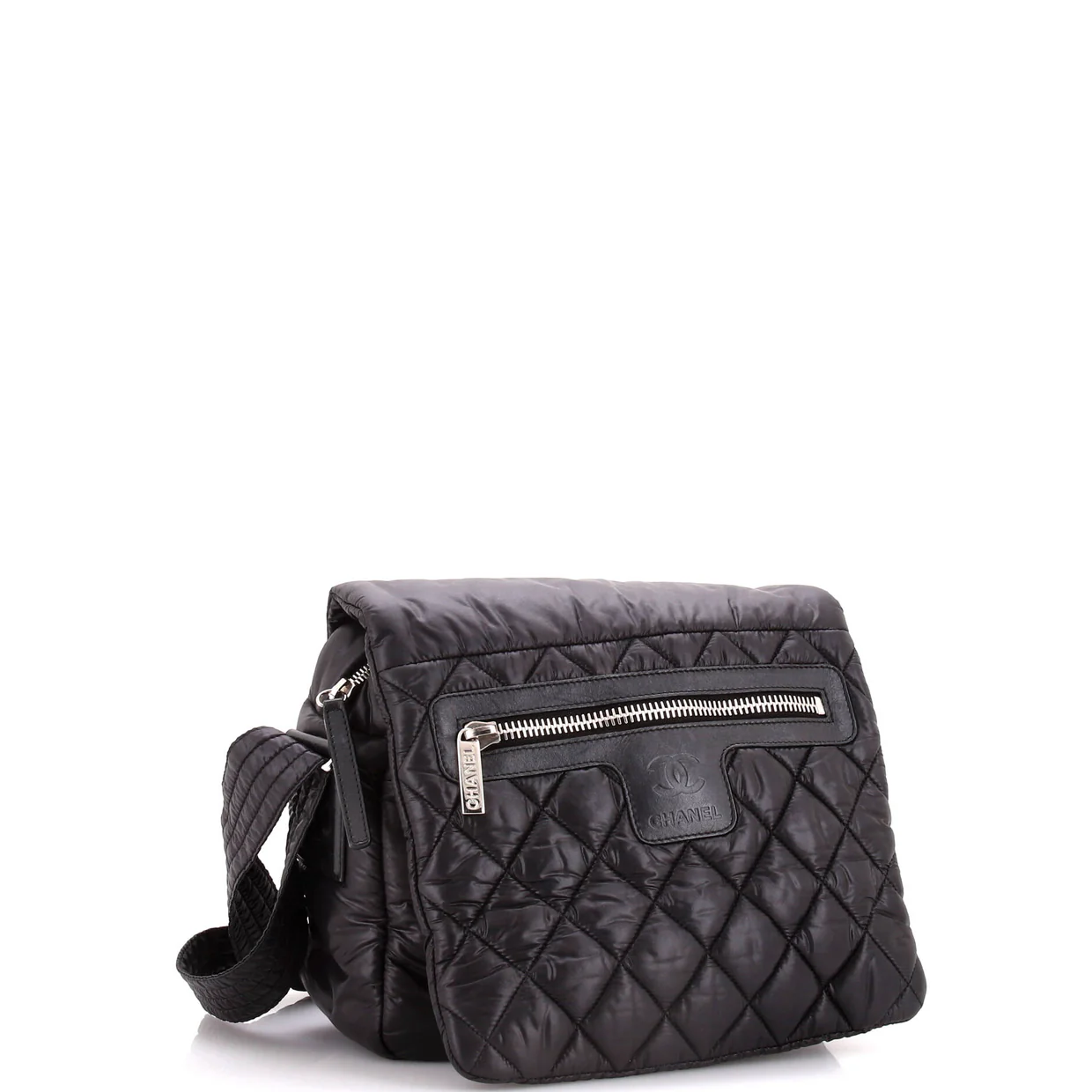 Coco Cocoon Messenger Bag Quilted Nylon Medium - Deep Luxury