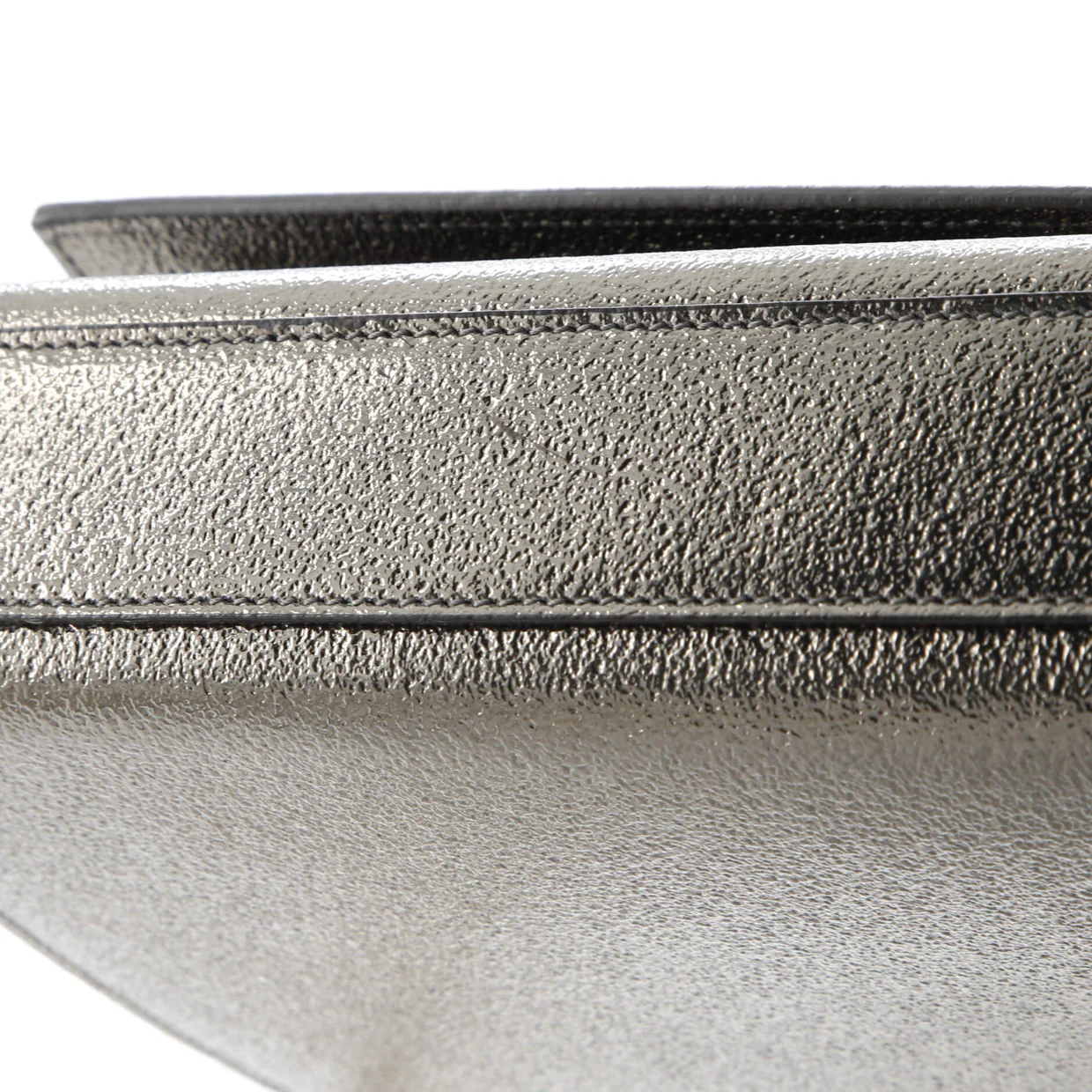 Classic Monogram Crossbody Bag Metallic Leather Medium - Deep Luxury