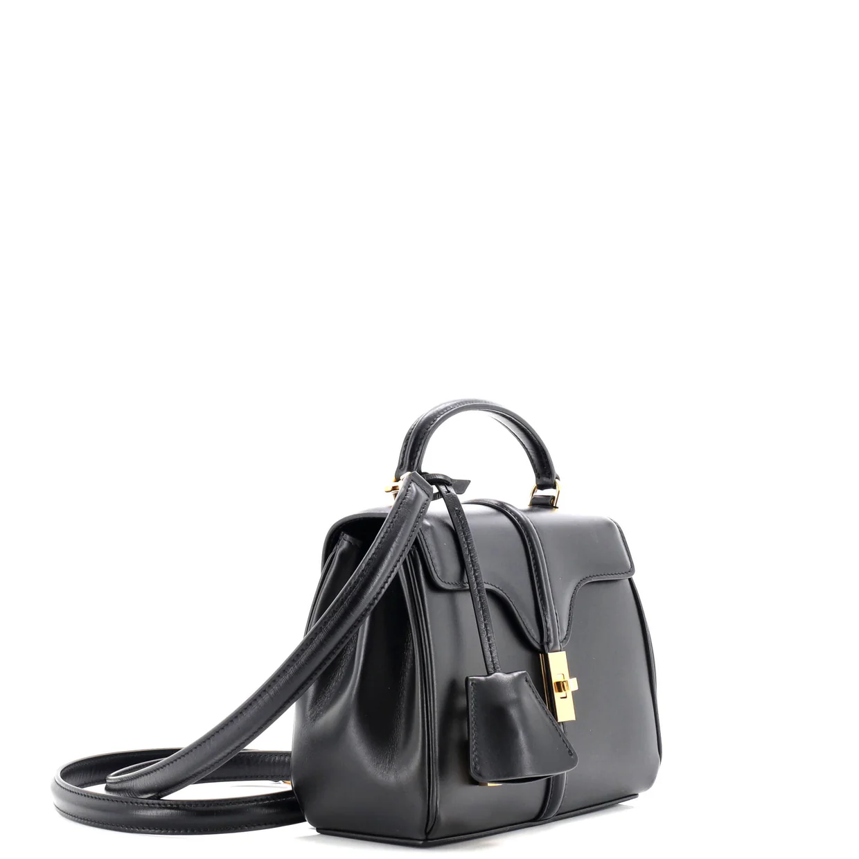 16 Top Handle Bag Smooth Calfskin Mini - Deep Luxury