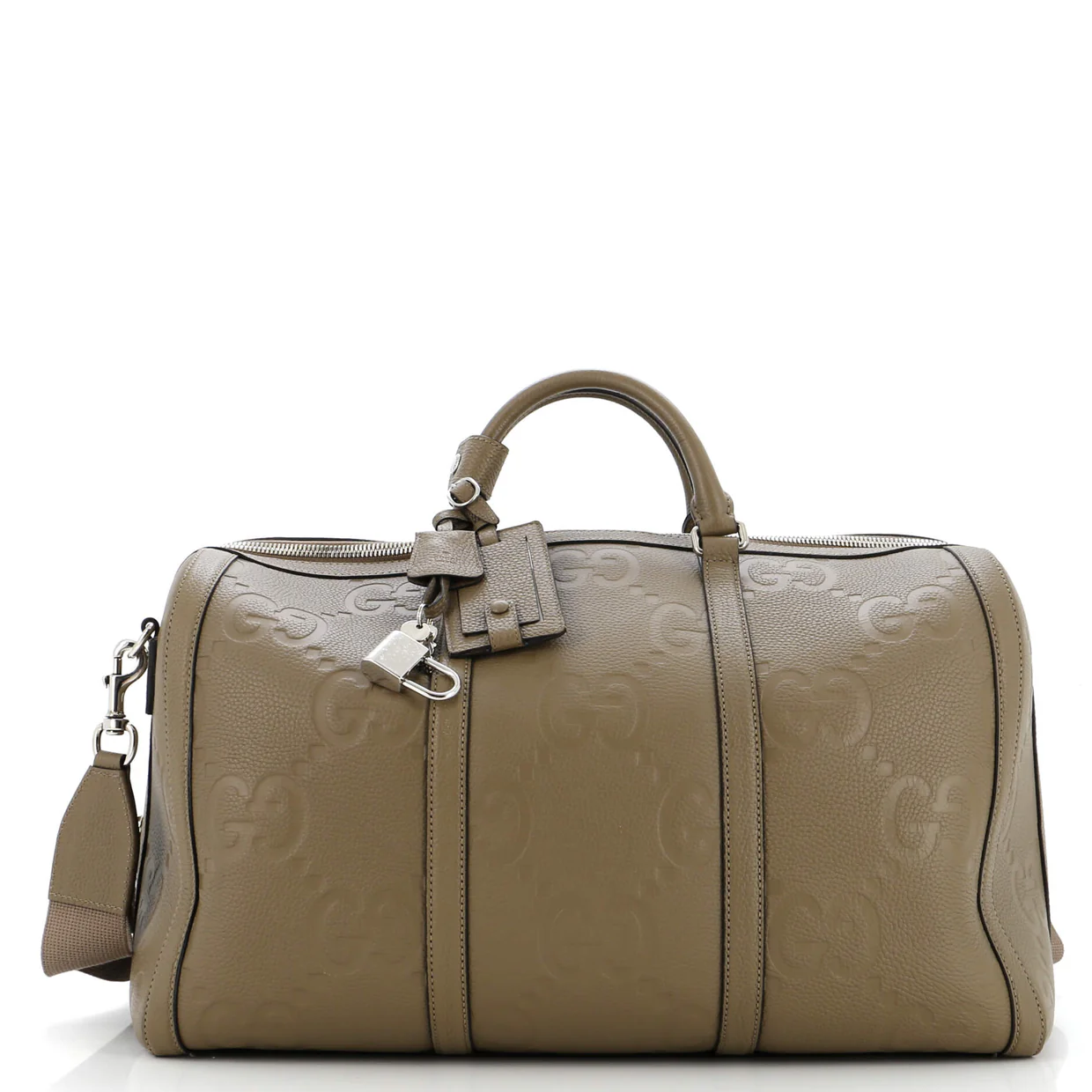 Duffle Bag Jumbo GG Embossed Leather Small - Deep Luxury