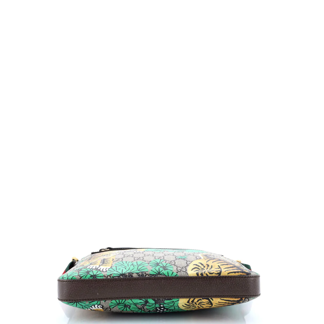 Front Zip Messenger Bengal Print GG Coated Canvas Medium - Deep Luxury