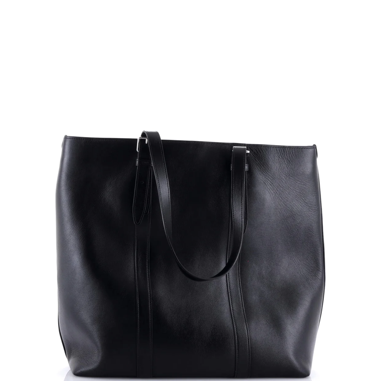 Buckle Cabas Tote Leather - Deep Luxury