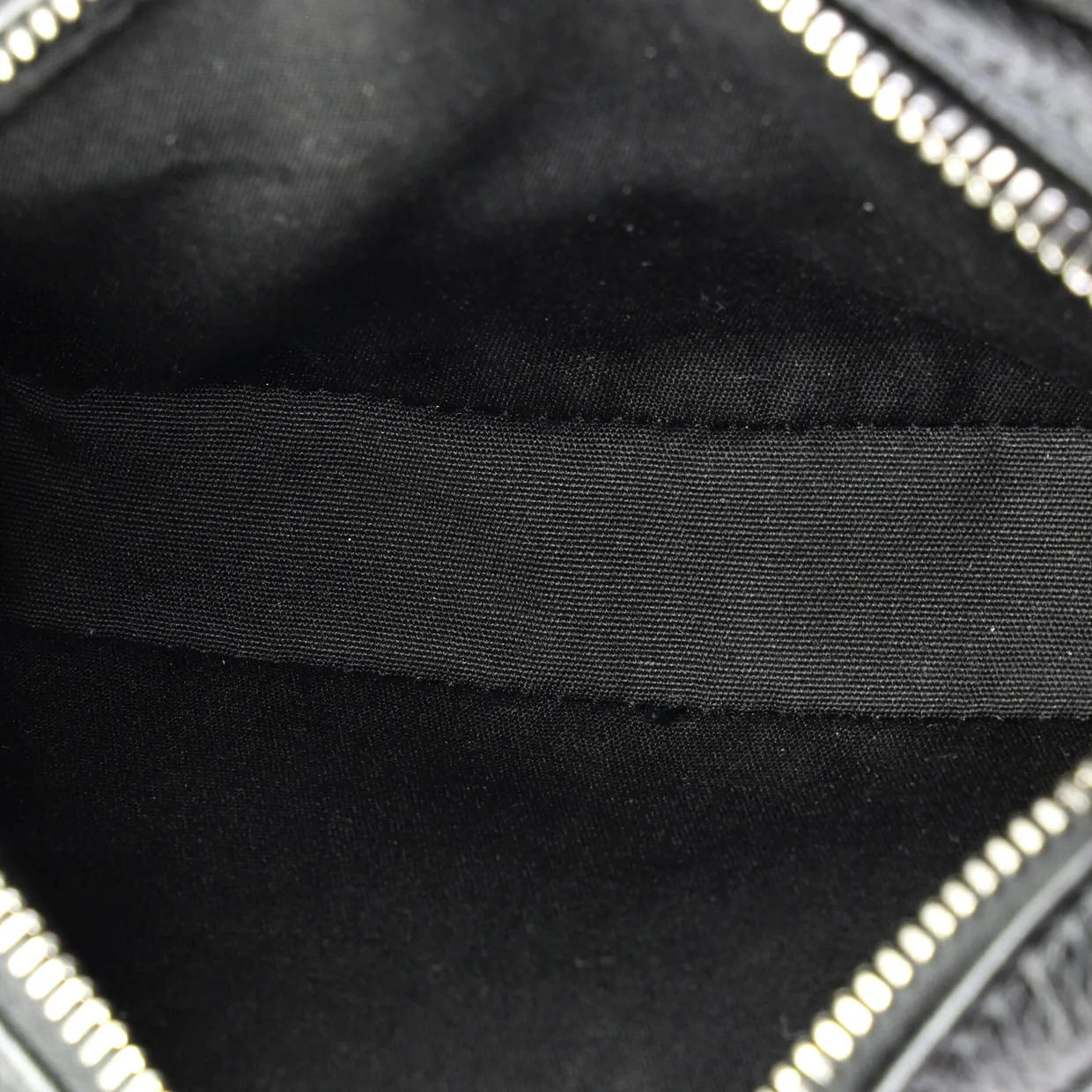 Double Zip Crossbody Pouch Oblique Canvas - Deep Luxury