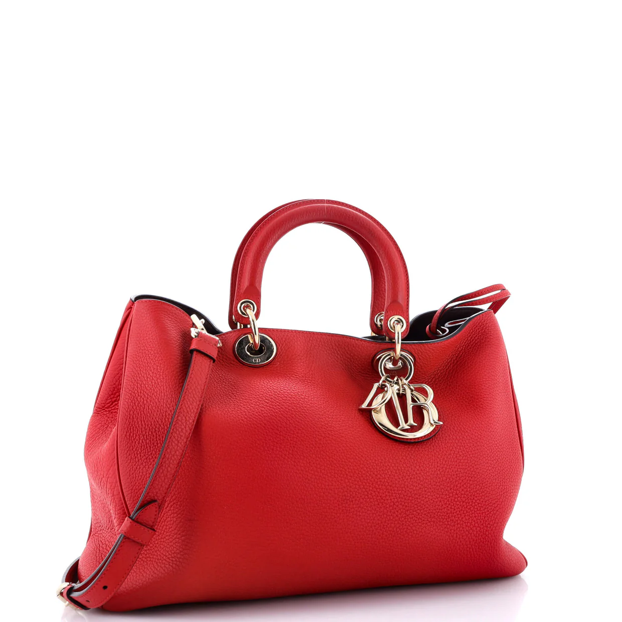 Diorissimo Tote Pebbled Leather Medium - Deep Luxury