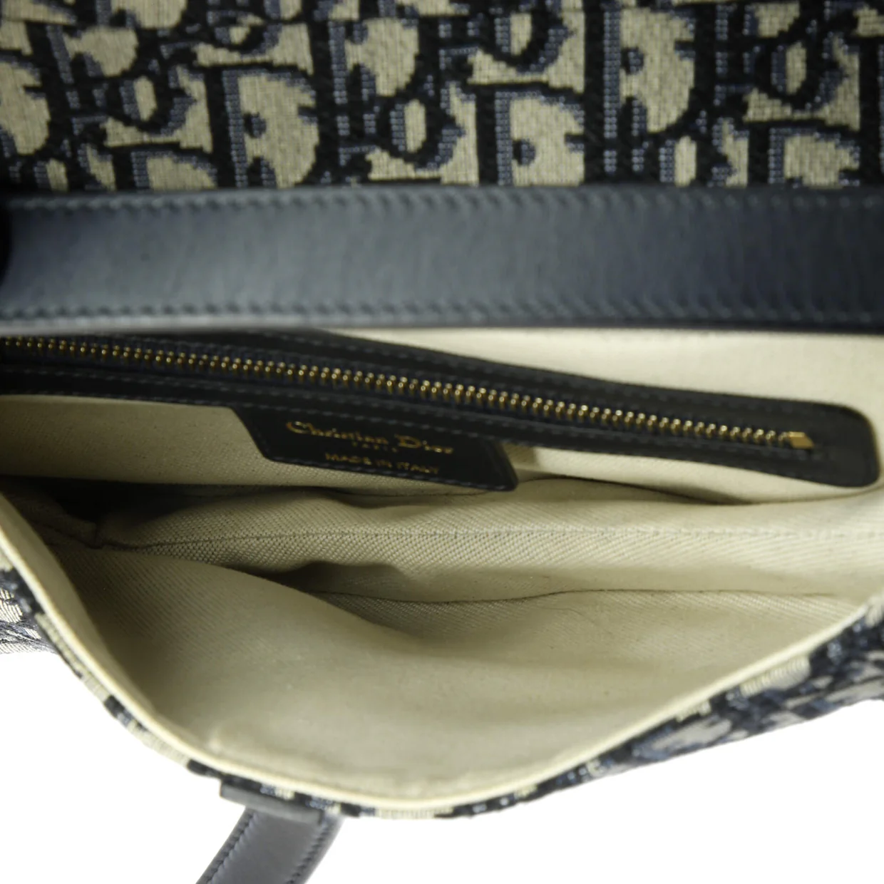 Saddle Handbag Oblique Canvas Medium - Deep Luxury