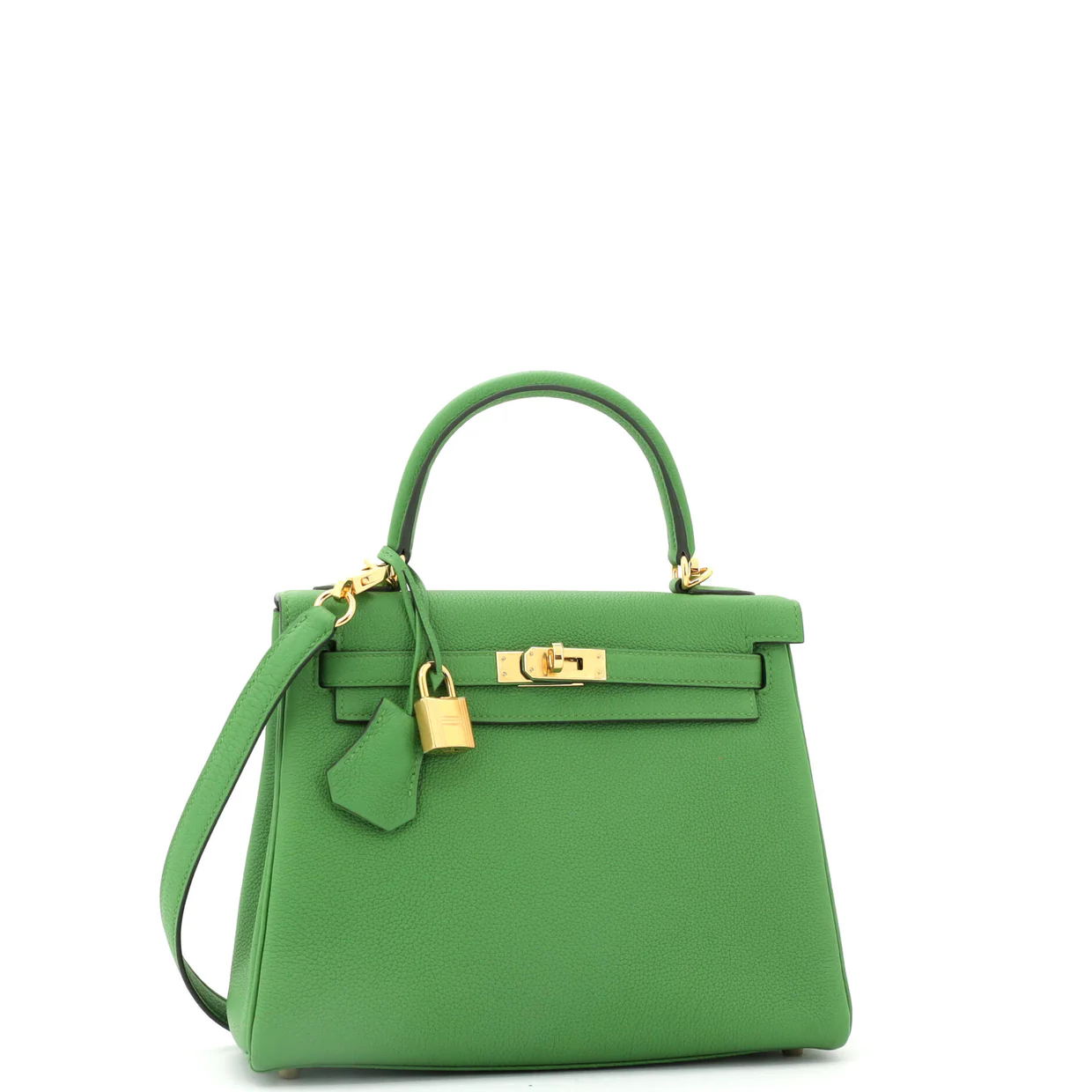 Kelly Handbag Vert Yucca Maurice with Gold Hardware 25 - Deep Luxury