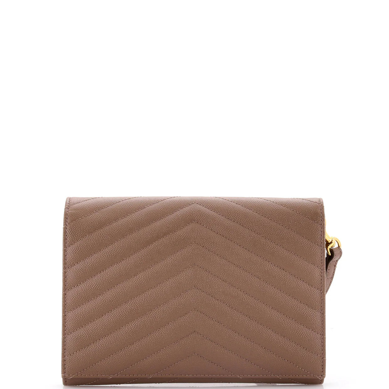Classic Monogram Envelope Wristlet Clutch Matelasse Chevron Leather - Deep Luxury