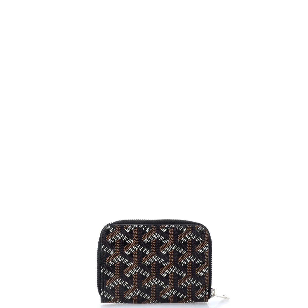 Matignon Zip Wallet Coated Canvas with Leather PM - Deep Luxury