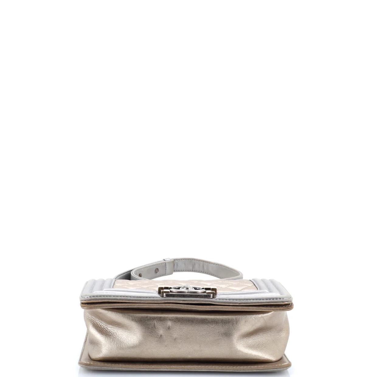 Boy Flap Bag Quilted Metallic Calfskin Small - Deep Luxury