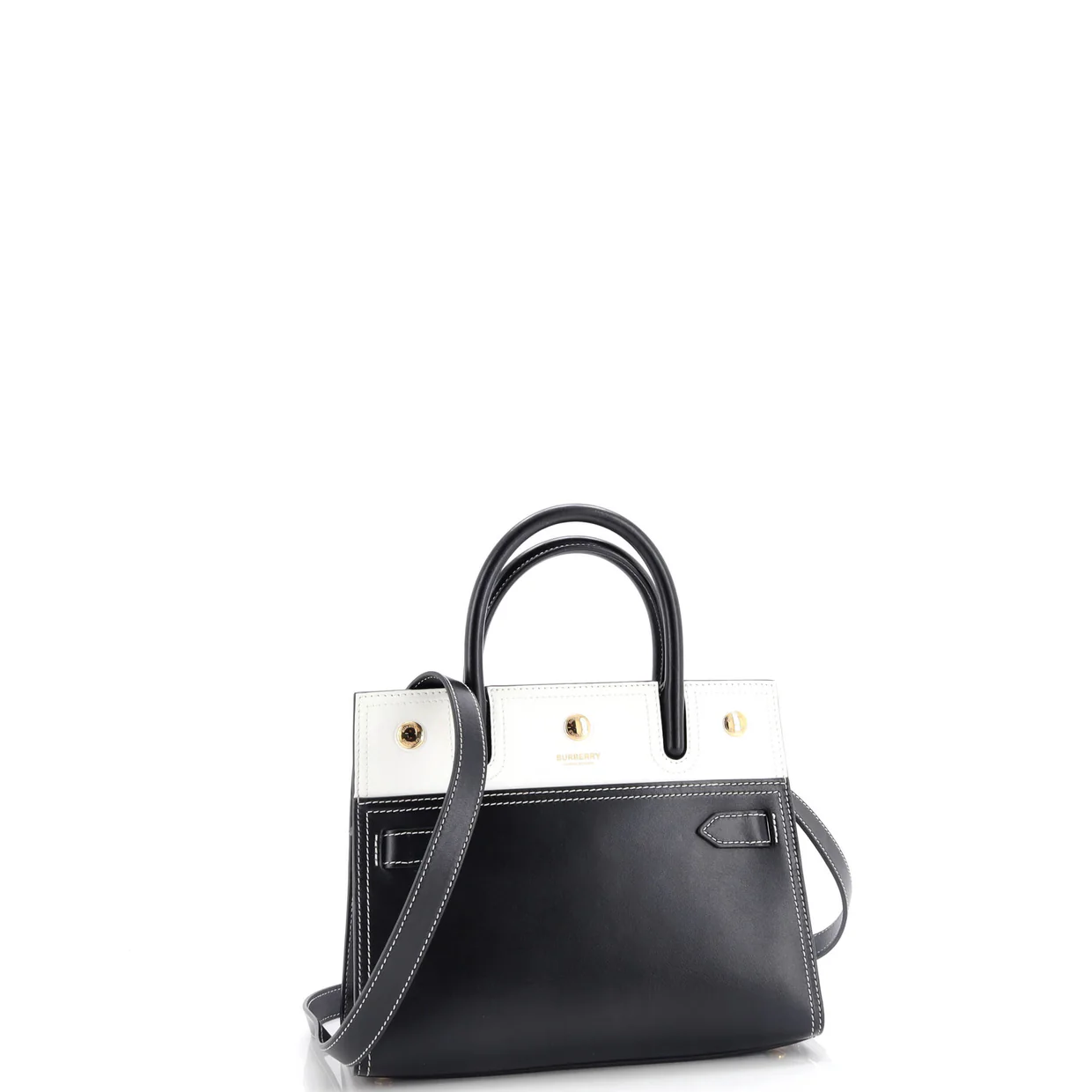 Title Top Handle Bag Leather Mini - Deep Luxury