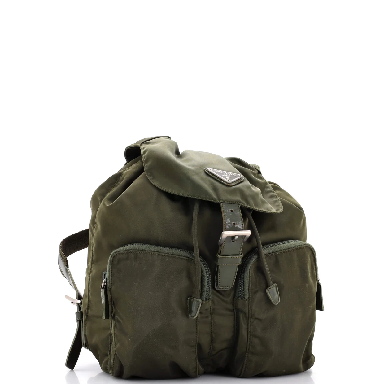 Double Front Pocket Backpack Tessuto Small - Deep Luxury