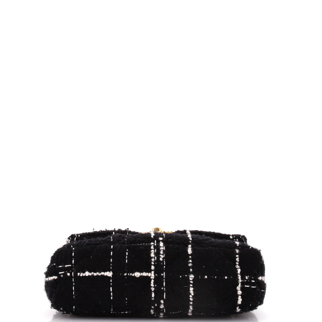19 Flap Bag Quilted Tweed Medium - Deep Luxury