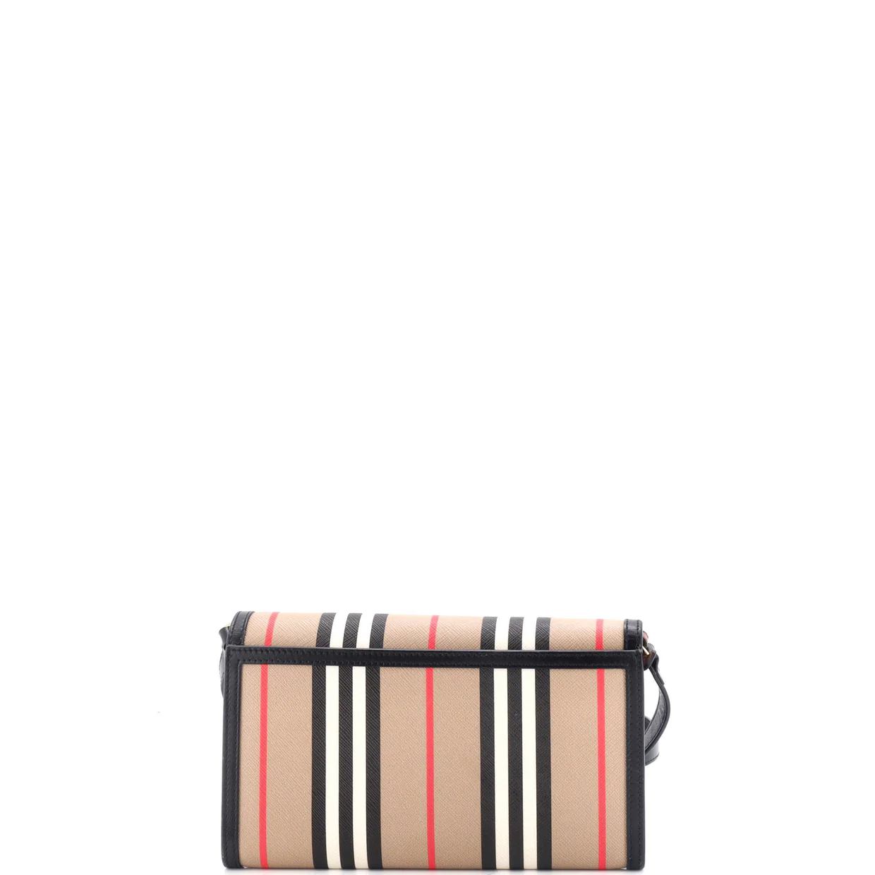 Hannah Wallet on Strap Icon Stripe E-Canvas - Deep Luxury