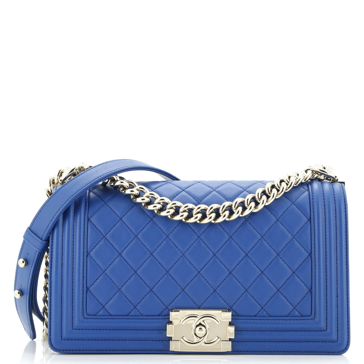 Boy Flap Bag Quilted Calfskin Old Medium - Deep Luxury