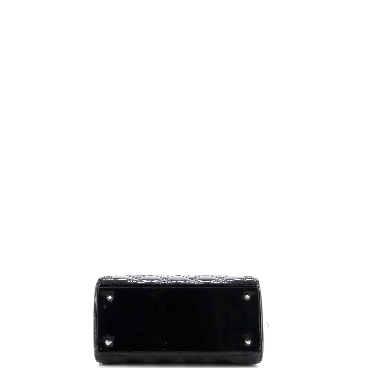 Lady Dior NM Bag Cannage Quilt Patent Medium - Deep Luxury