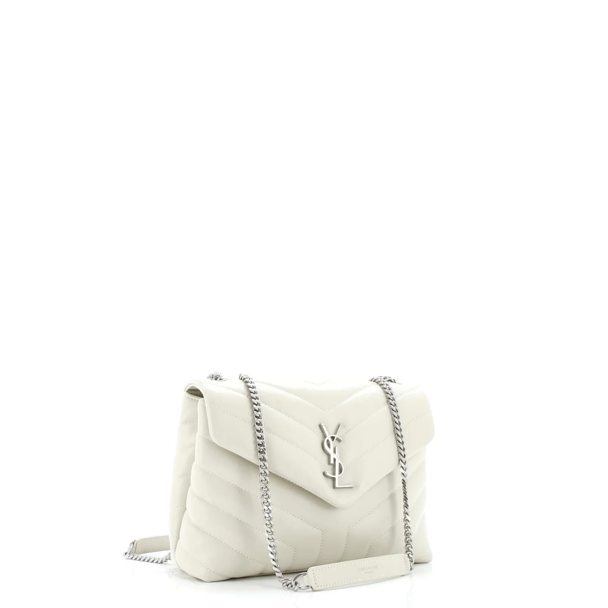 Loulou Shoulder Bag Matelasse Chevron Leather Small - Deep Luxury