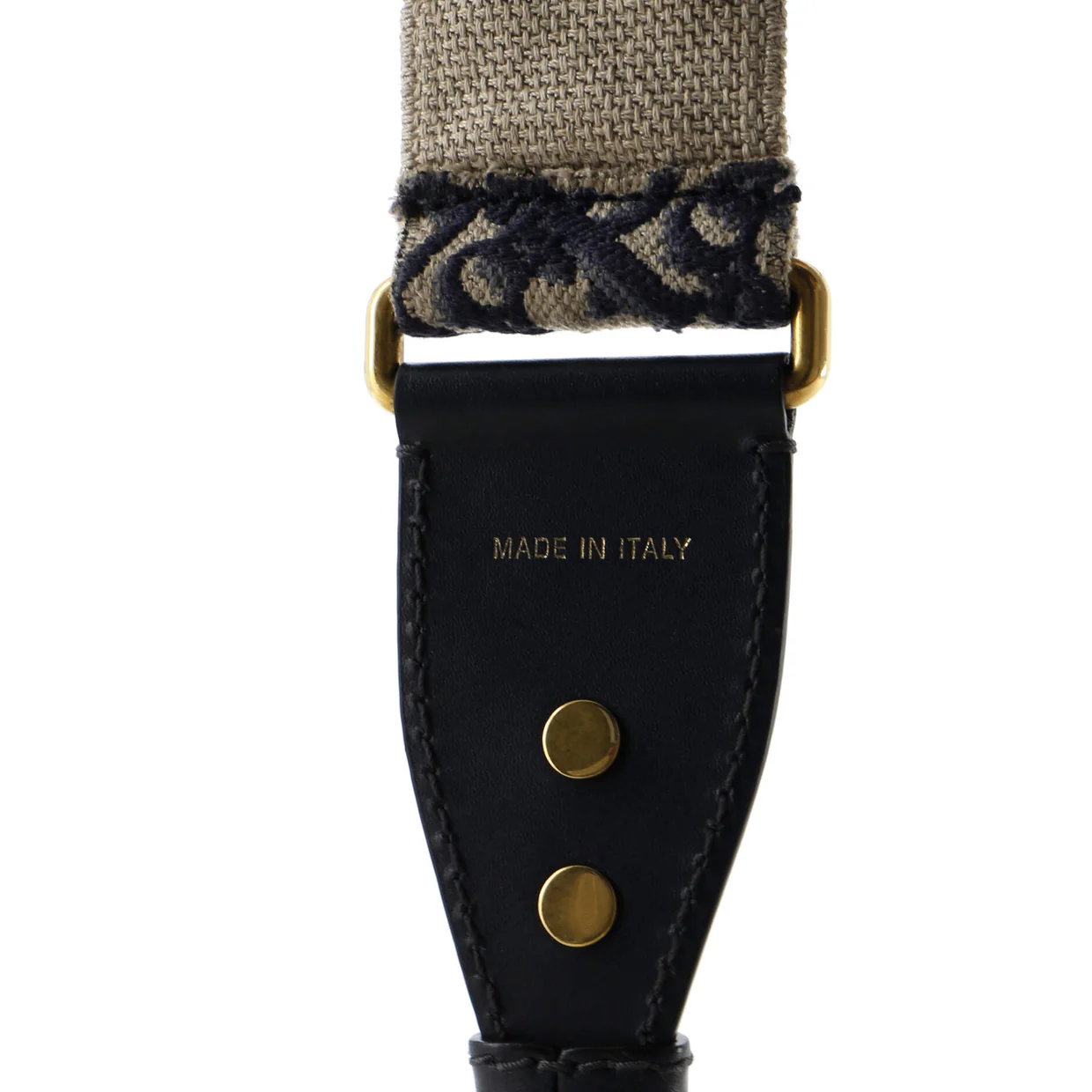 Shoulder Strap Embellished Oblique Canvas - Deep Luxury