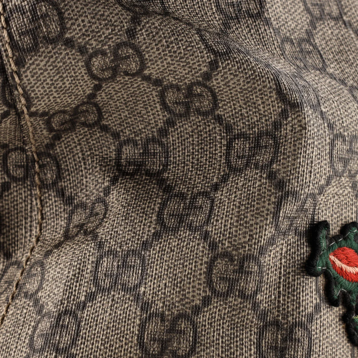 Convertible Soft Tote Embroidered GG Coated Canvas Medium - Deep Luxury