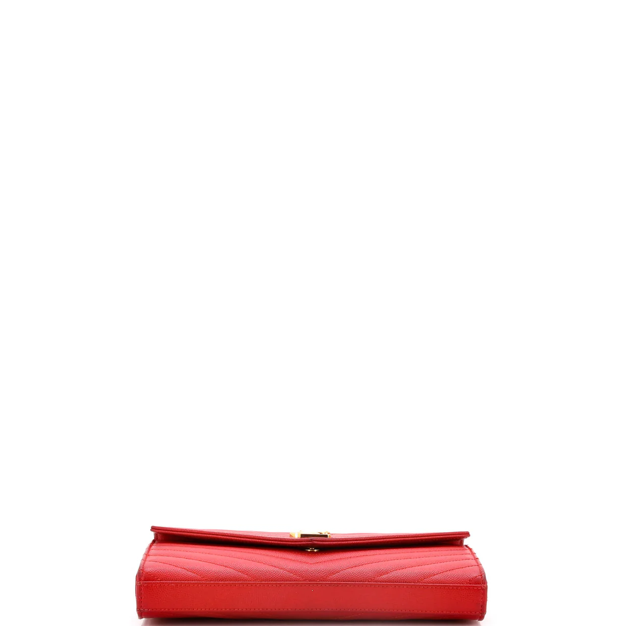 Classic Monogram Wallet on Chain Matelasse Chevron Leather Medium - Deep Luxury