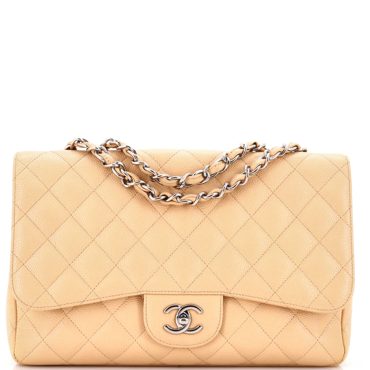 Classic Double Flap Bag Quilted Caviar Jumbo - Deep Luxury