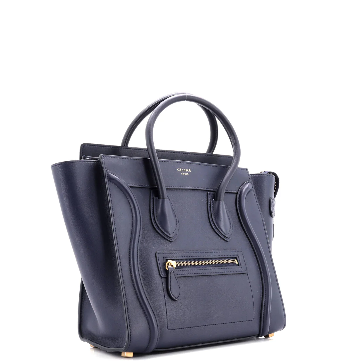 Luggage Bag Smooth Leather Micro - Deep Luxury