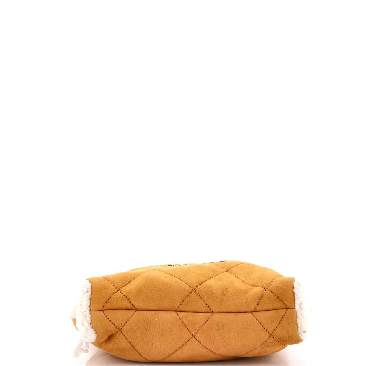 22 Chain Hobo Quilted Suede and Shearling Small - Deep Luxury