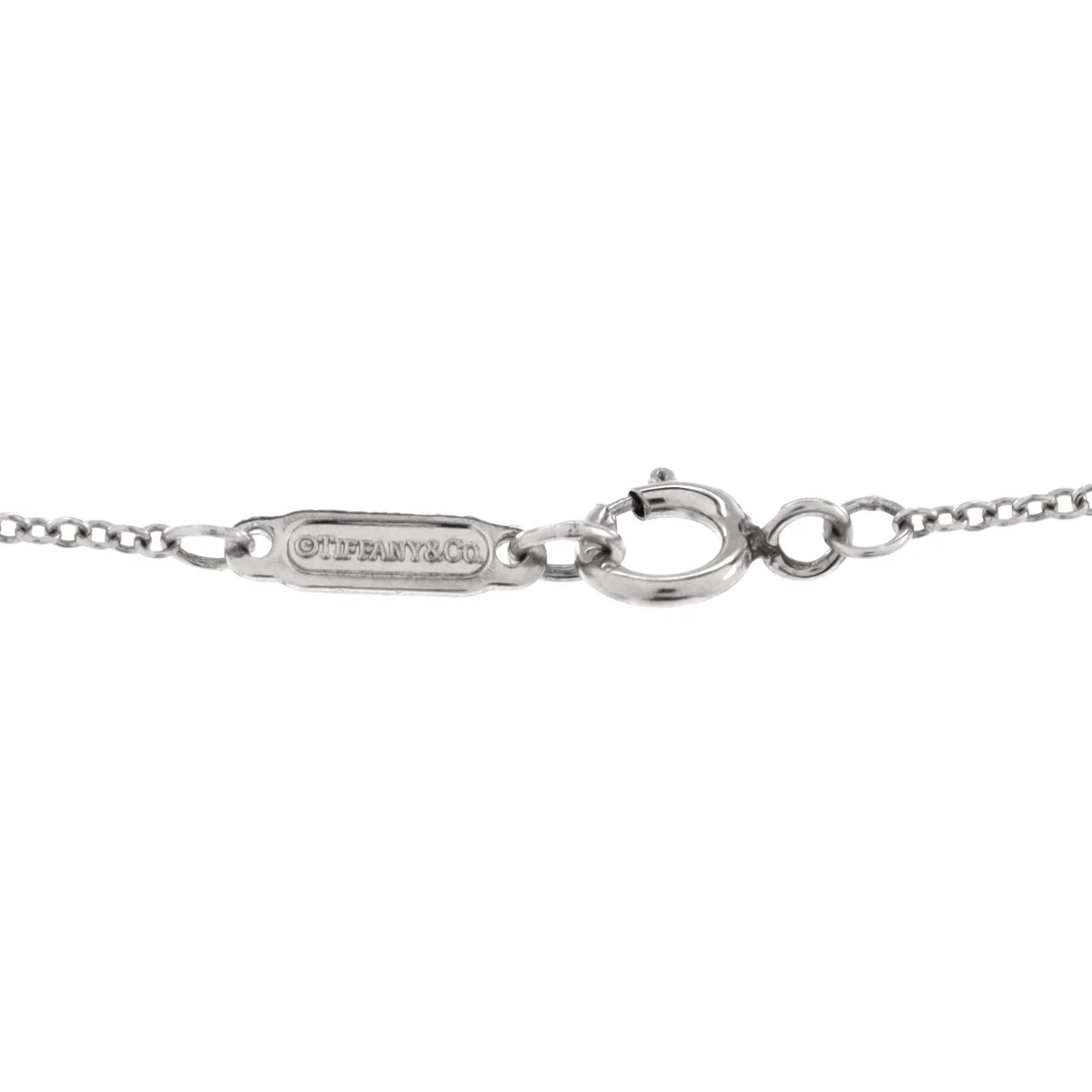 Victoria Key Cluster Pendant Necklace Platinum with Diamonds Small - Deep Luxury