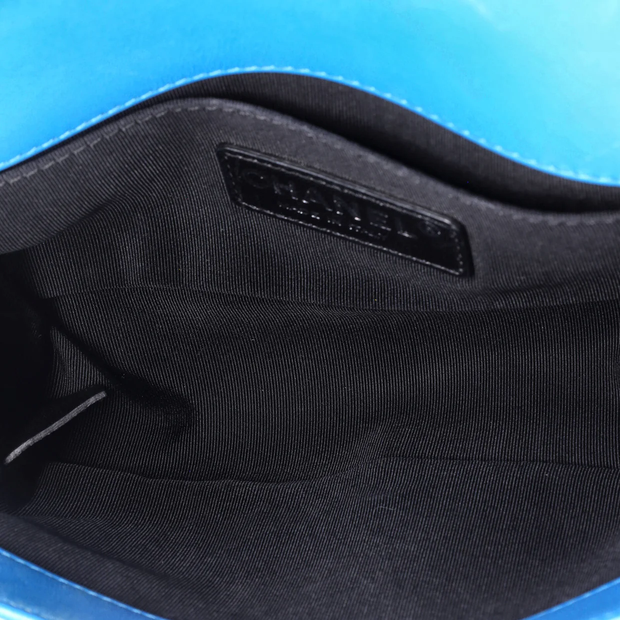 Boy Flap Bag Quilted Plexiglass Patent Small - Deep Luxury