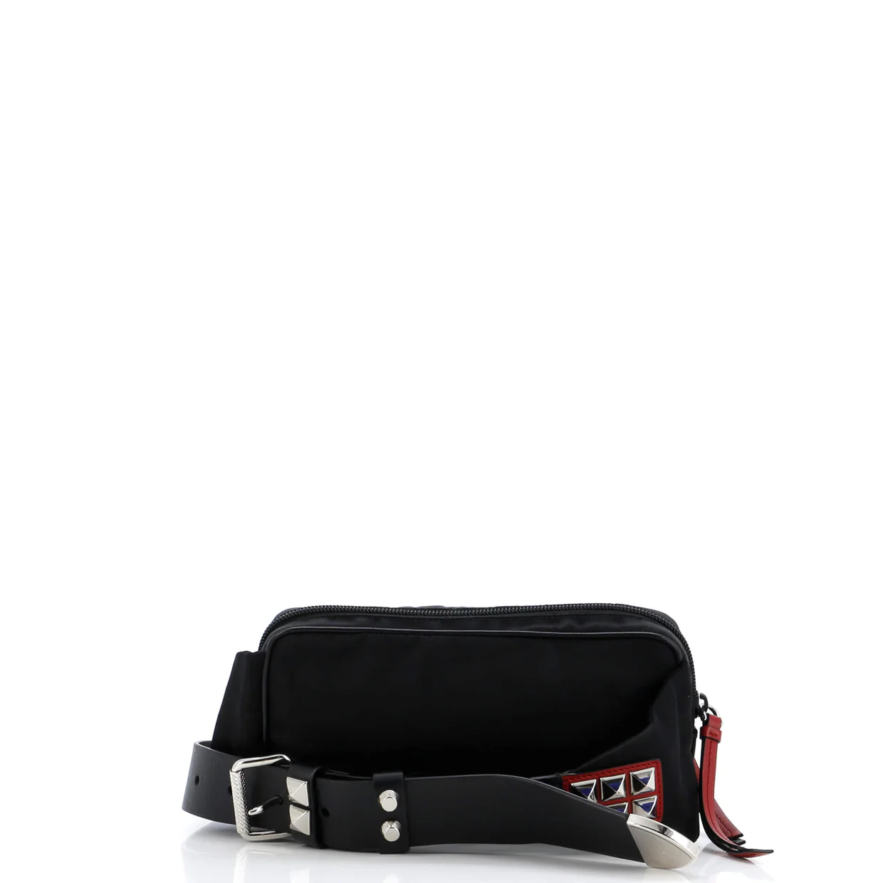 New Vela Belt Bag Studded Tessuto Small - Deep Luxury