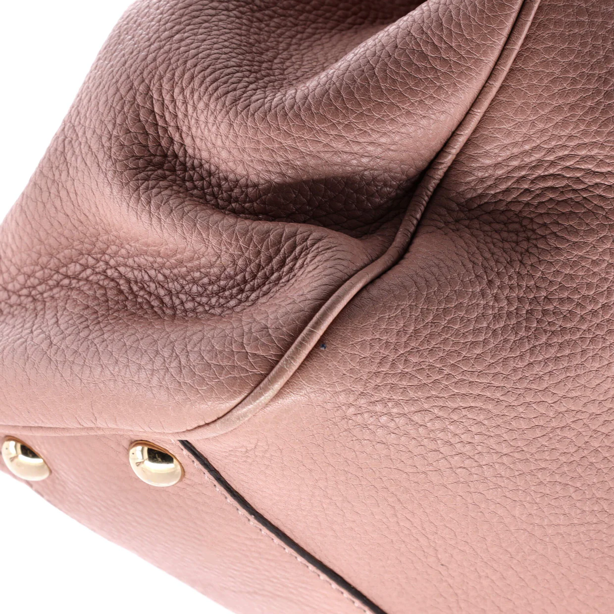 Bamboo Shopper Tote Leather Small - Deep Luxury