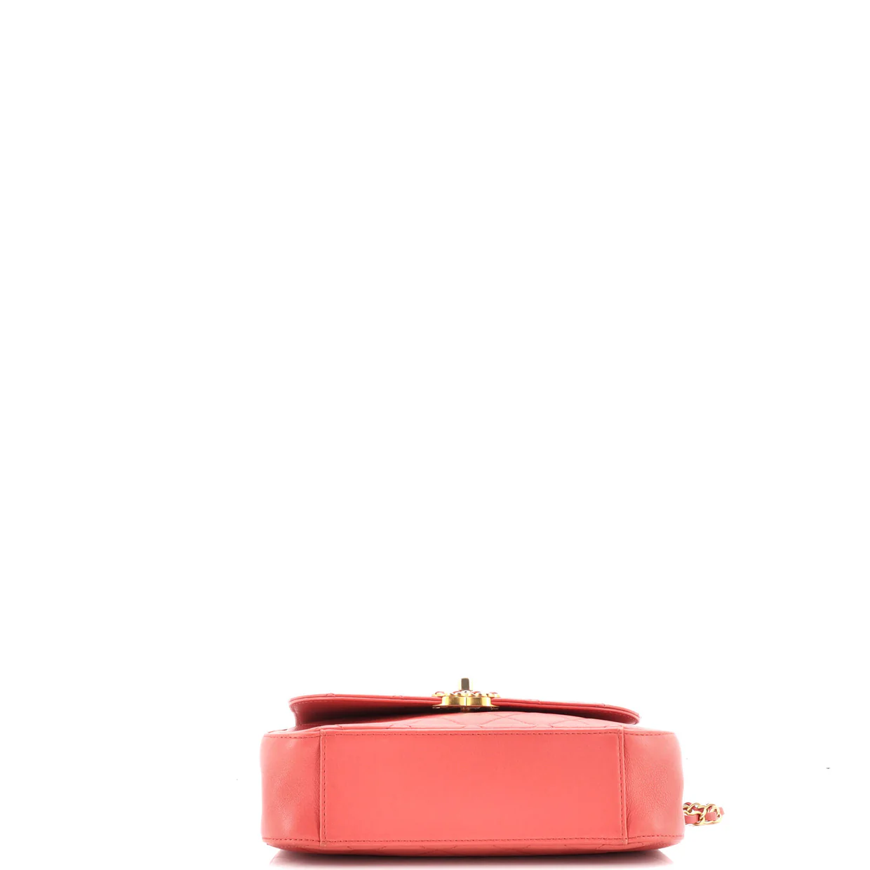 Chain Infinity Top Handle Bag Quilted Lambskin Small - Deep Luxury