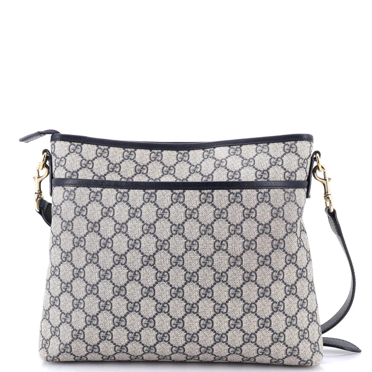 Flat Messenger Bag GG Canvas Medium - Deep Luxury