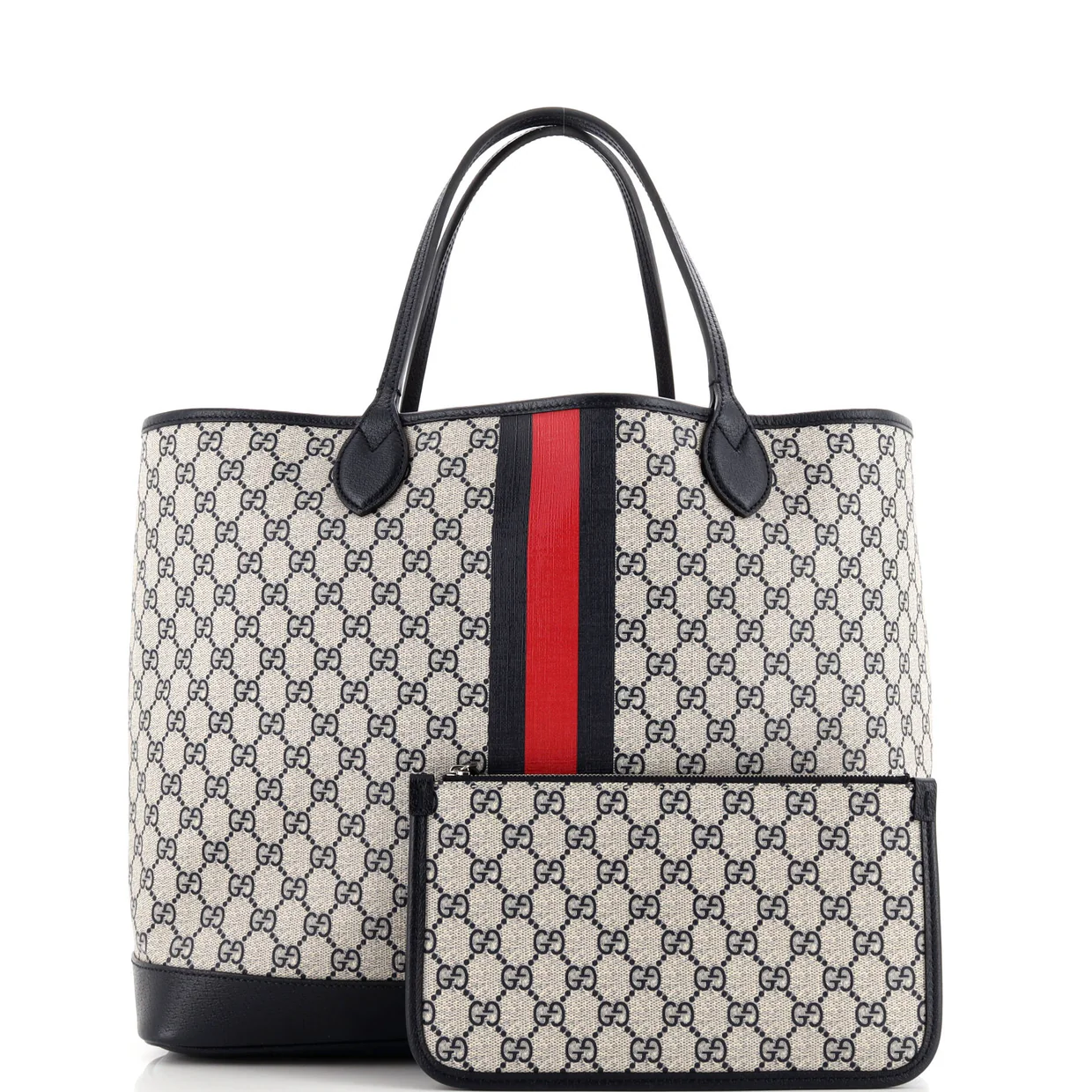 Ophidia Open Shopping Tote GG Coated Canvas Large - Deep Luxury