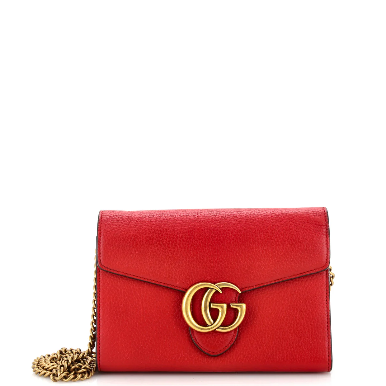 GG Marmont Chain Wallet Leather Mini - Deep Luxury