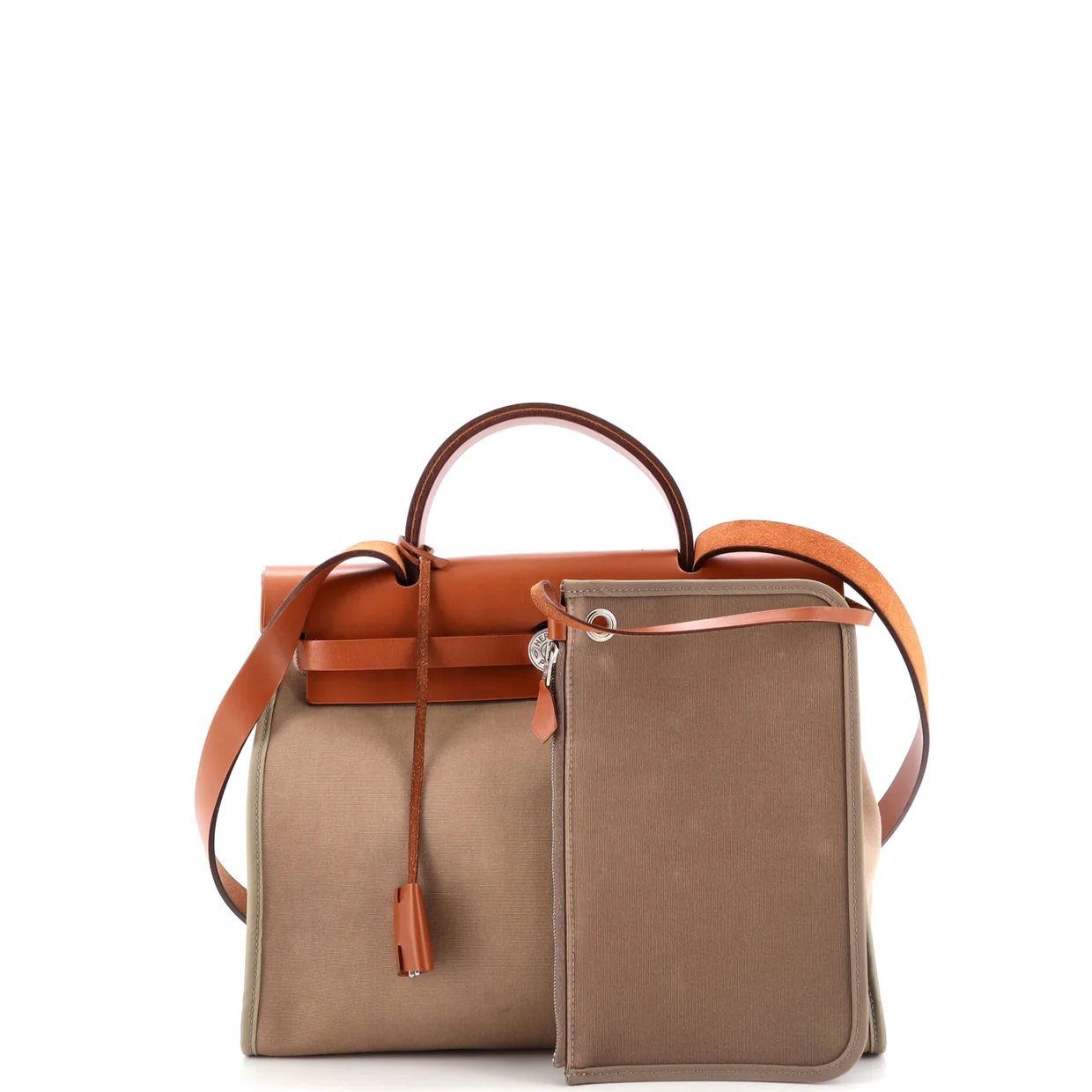 Herbag Zip Leather and Toile 31 - Deep Luxury