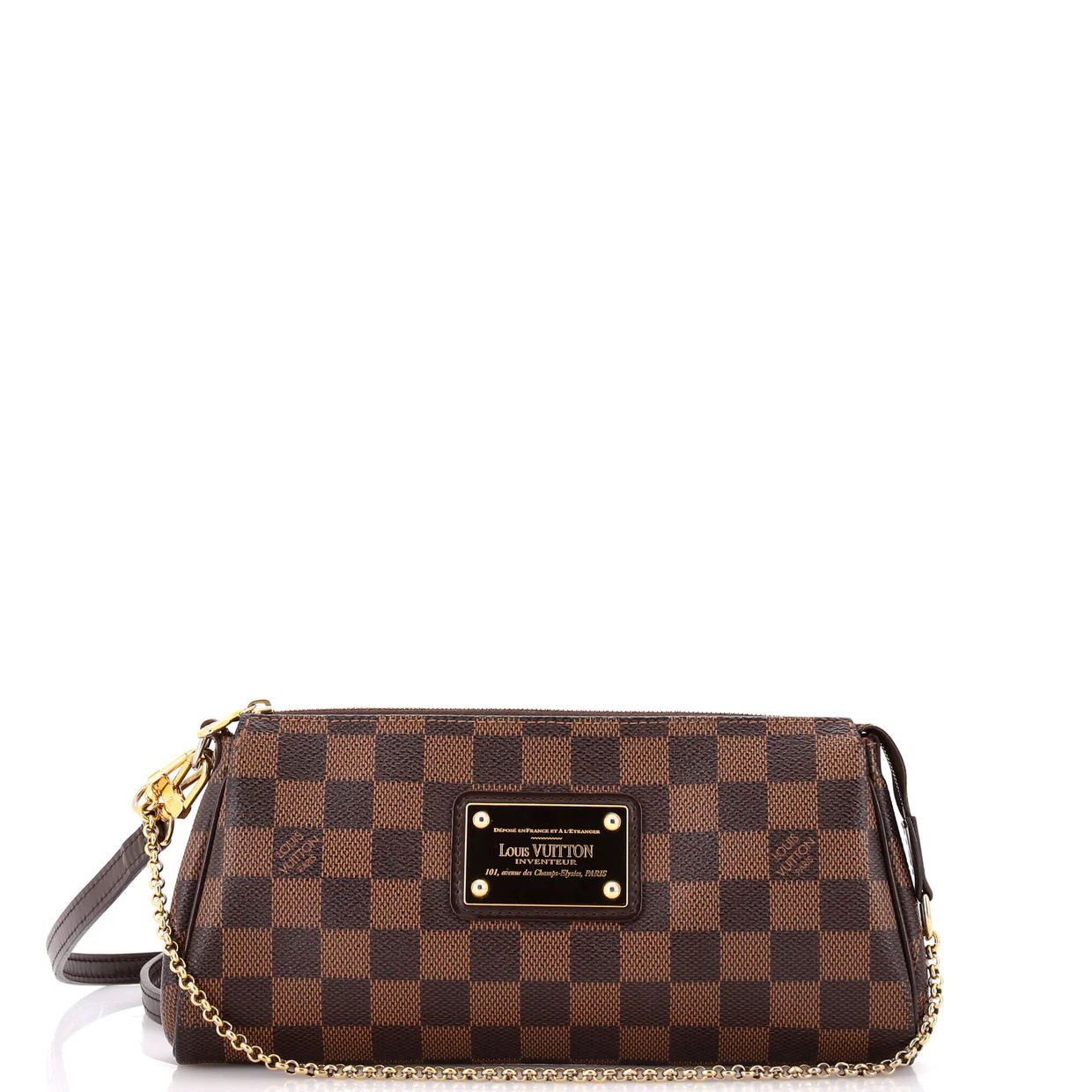 Eva Handbag Damier - Deep Luxury