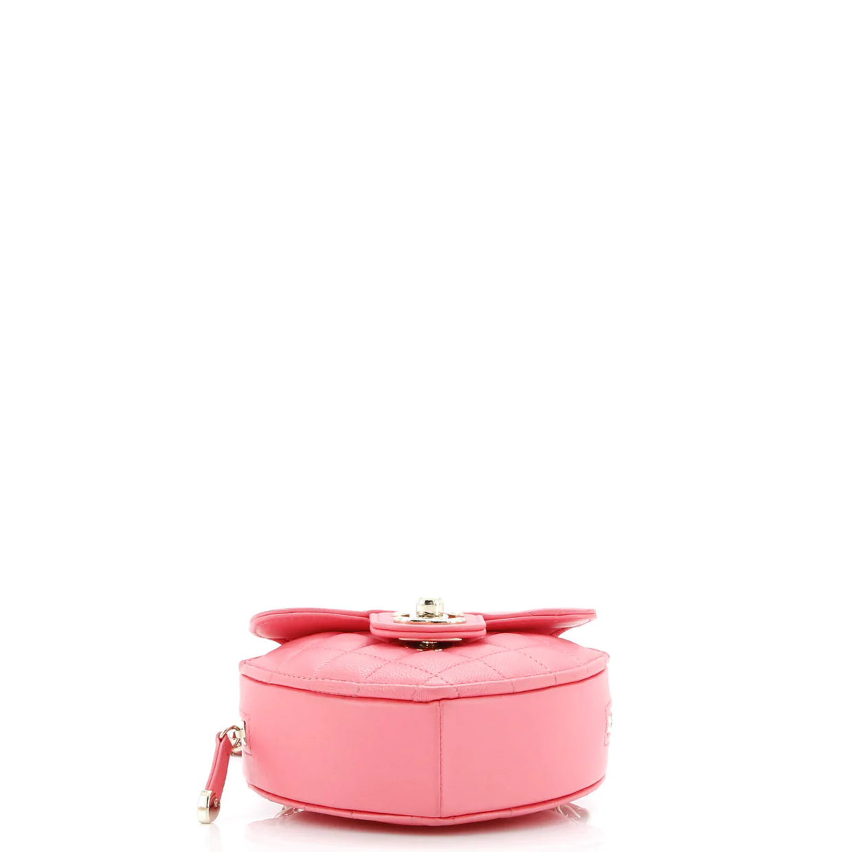 CC in Love Heart Clutch with Chain Quilted Lambskin - Deep Luxury