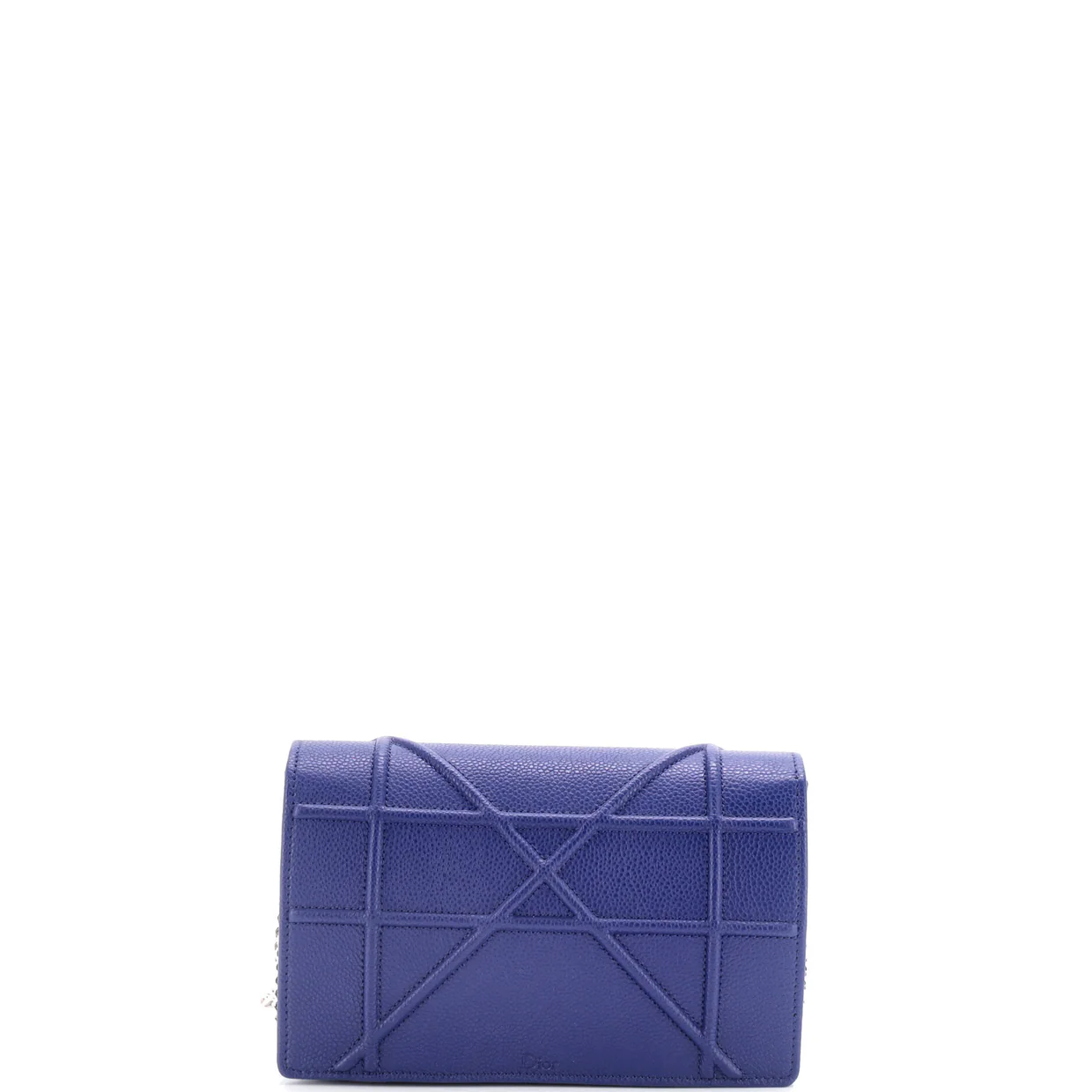 Diorama Wallet on Chain Leather - Deep Luxury