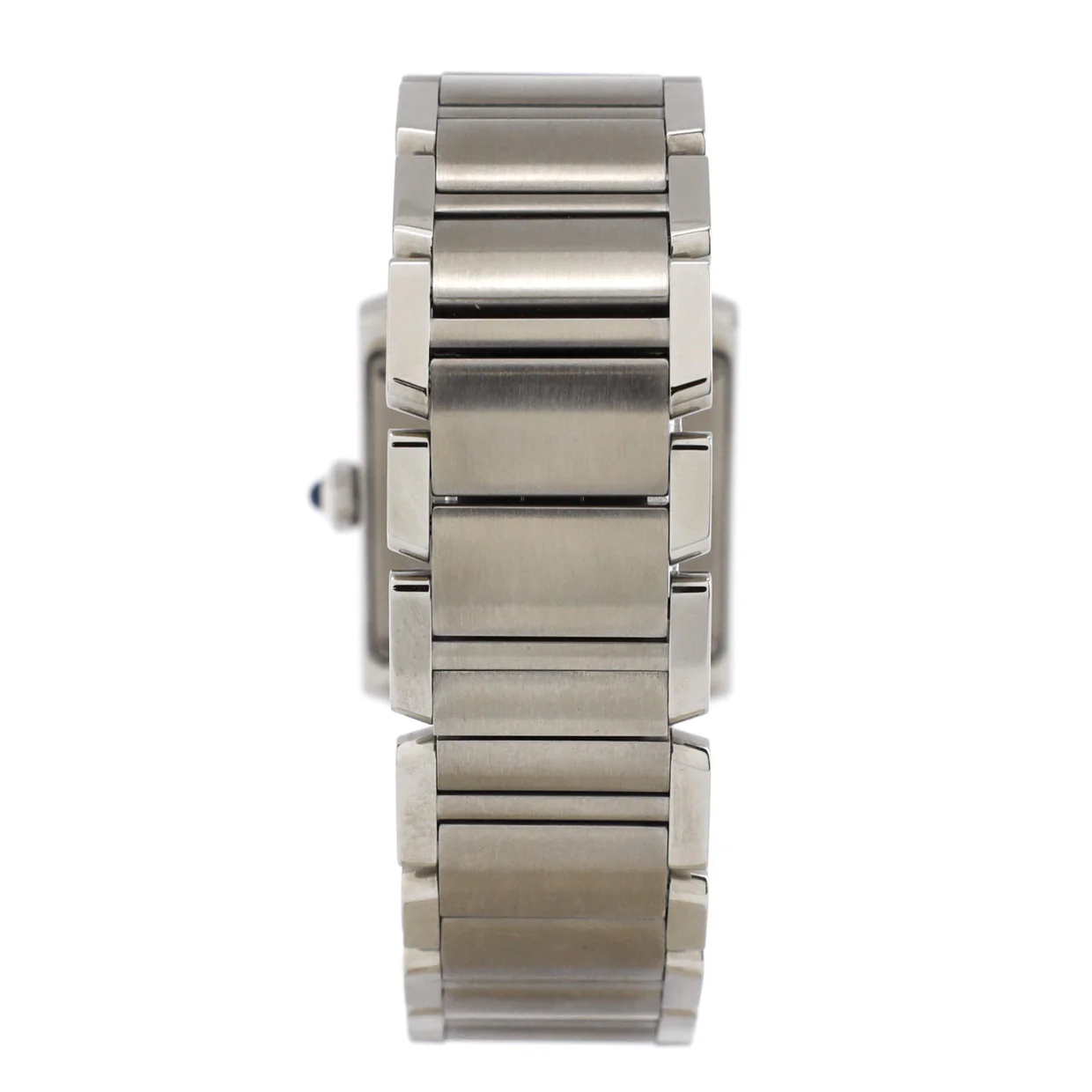 Tank Francaise Quartz Watch Stainless Steel with Diamond Bezel 25 - Deep Luxury