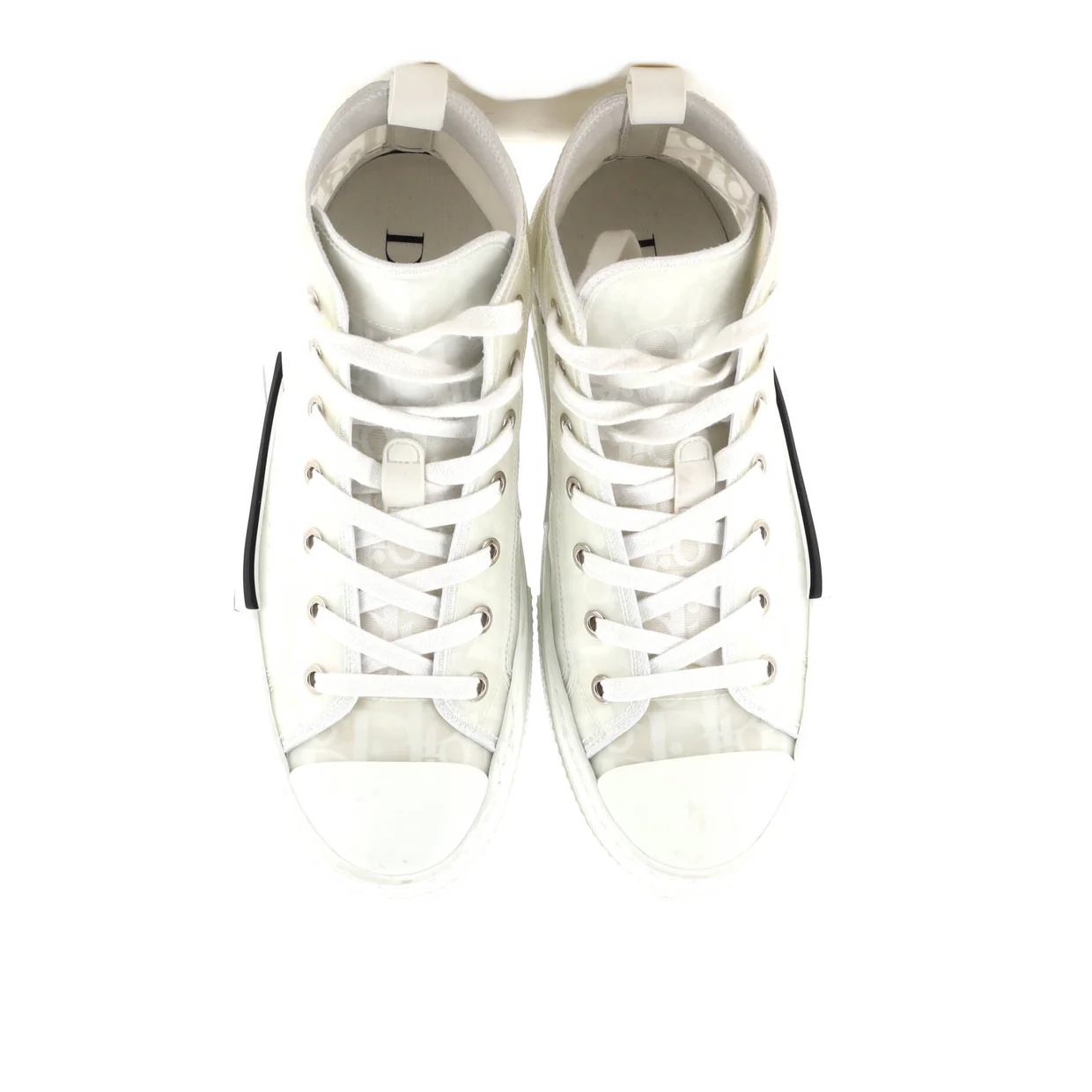 Men's B23 High-Top Sneakers Oblique Coated Canvas and PVC - Deep Luxury