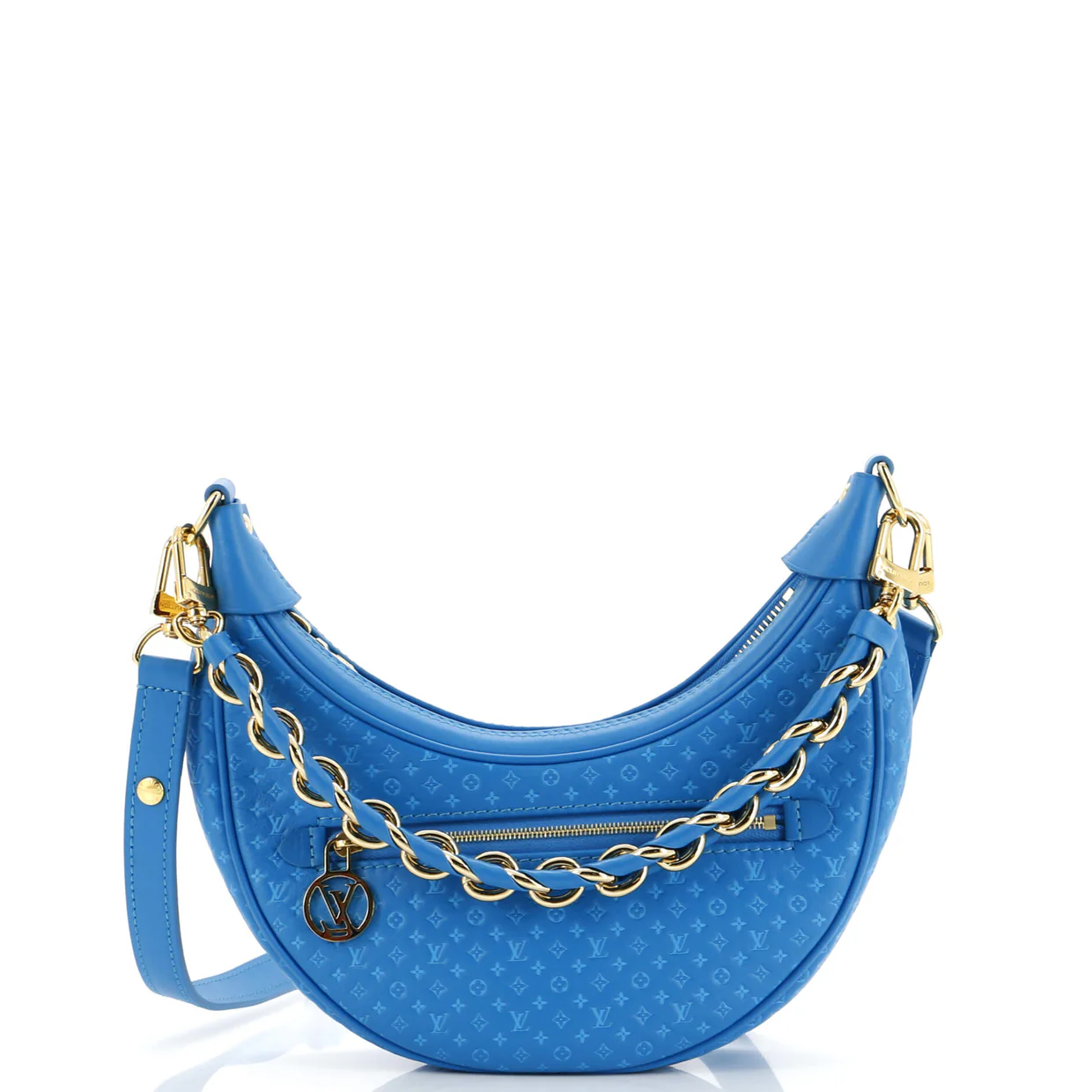 Loop Handbag Nanogram Embossed Leather - Deep Luxury