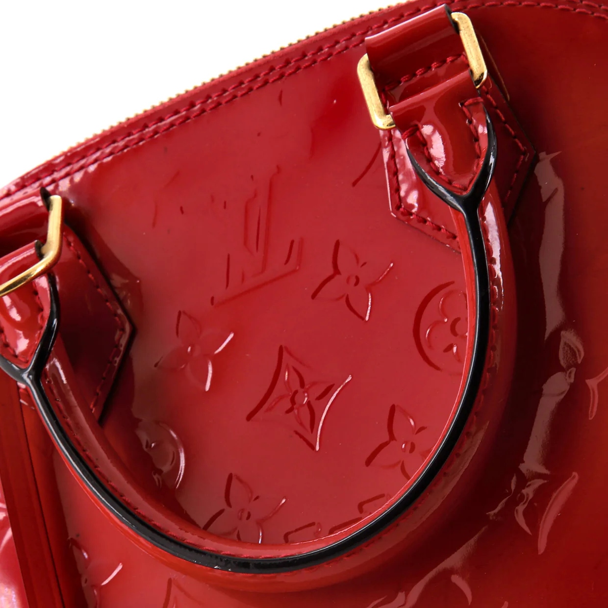 Alma Handbag Monogram Vernis BB - Deep Luxury