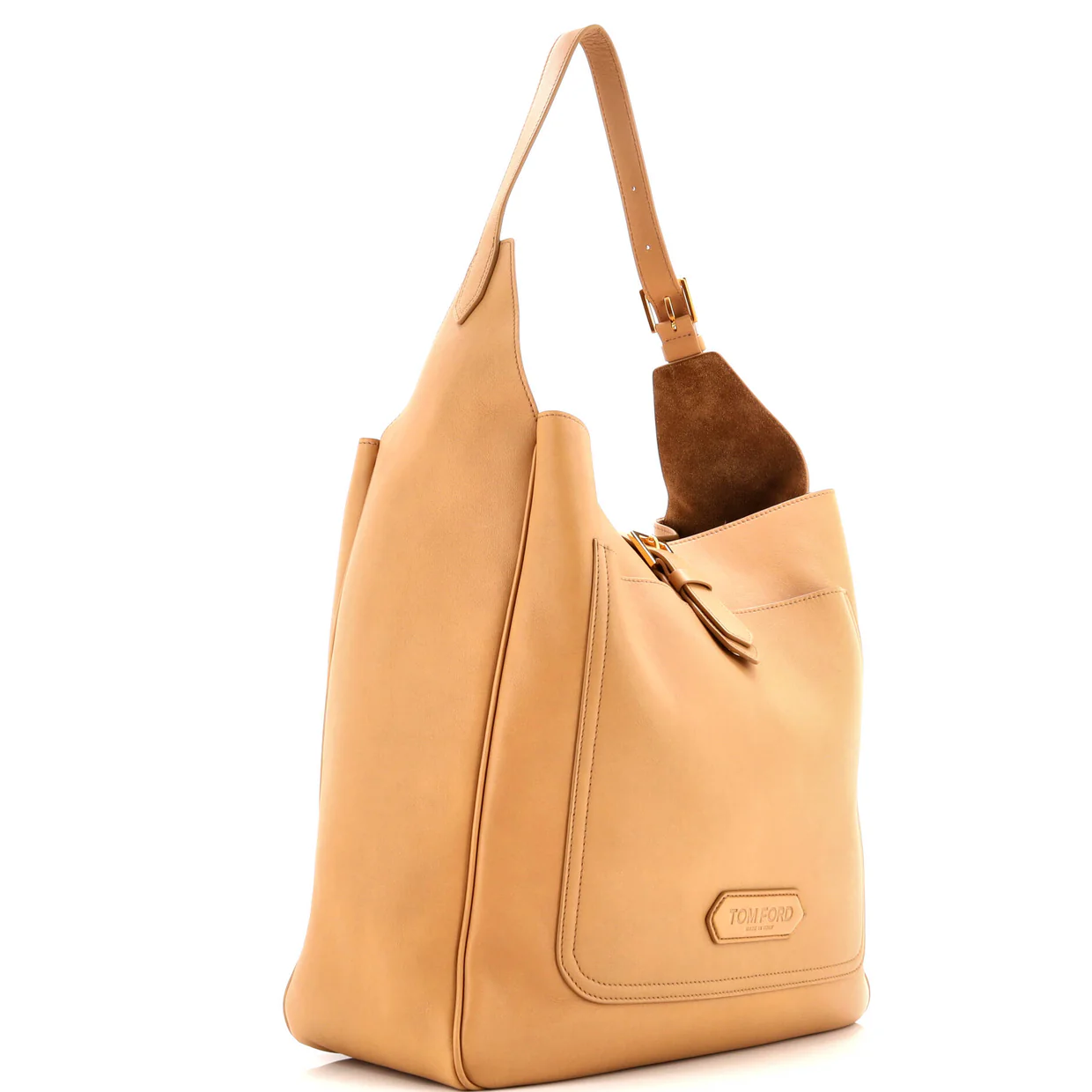 Belted Logo Tote Leather Large - Deep Luxury
