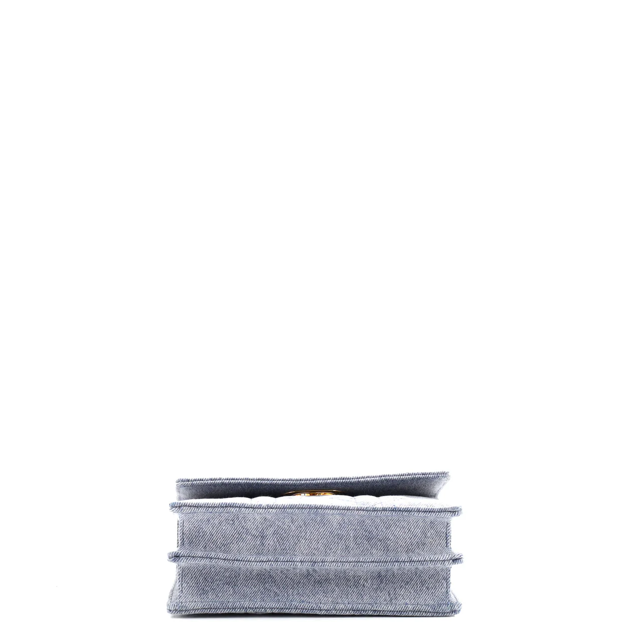 Miss Caro Flap Bag Cannage Quilt Denim Mini - Deep Luxury