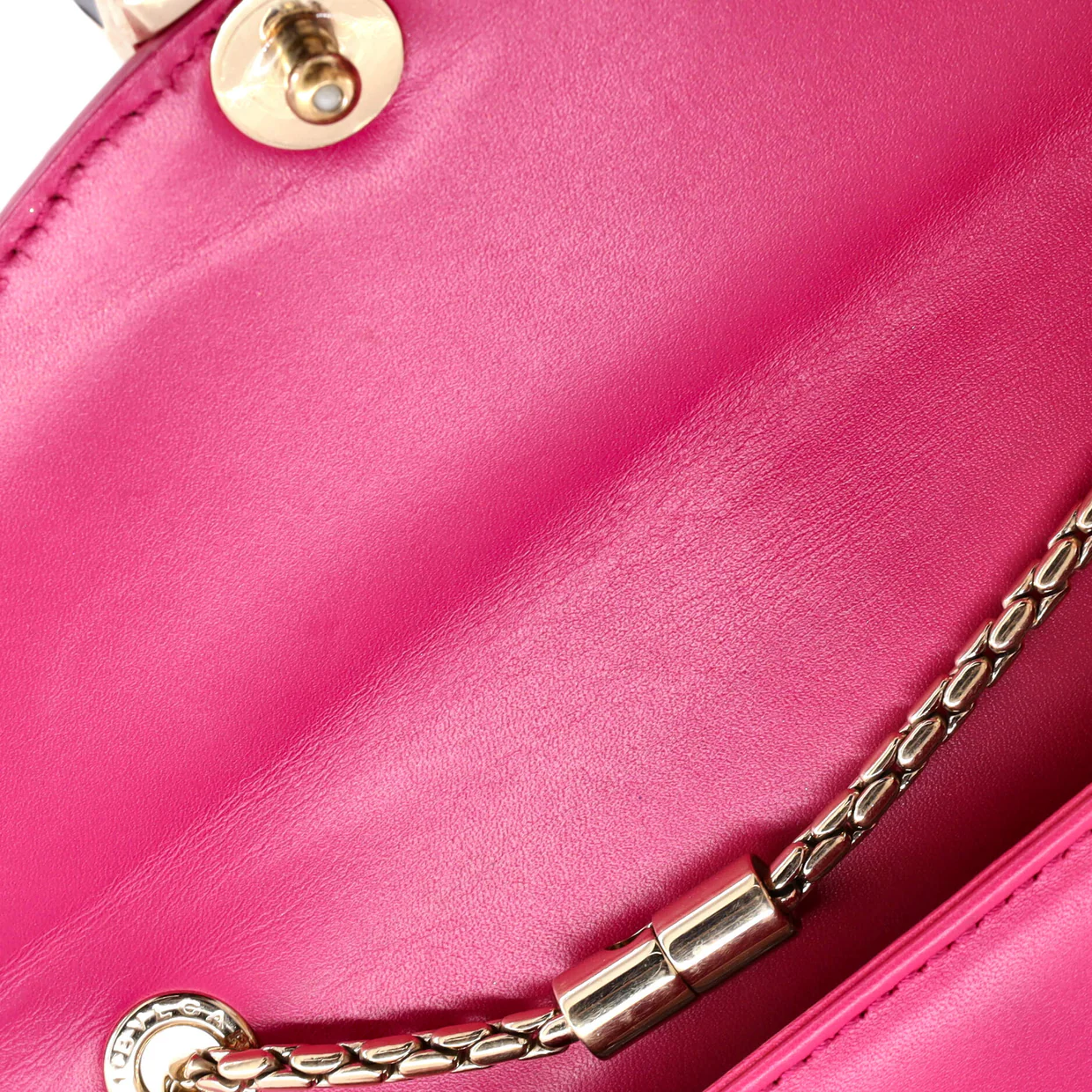 Serpenti Forever Square Shoulder Bag Leather and Stingray Small - Deep Luxury