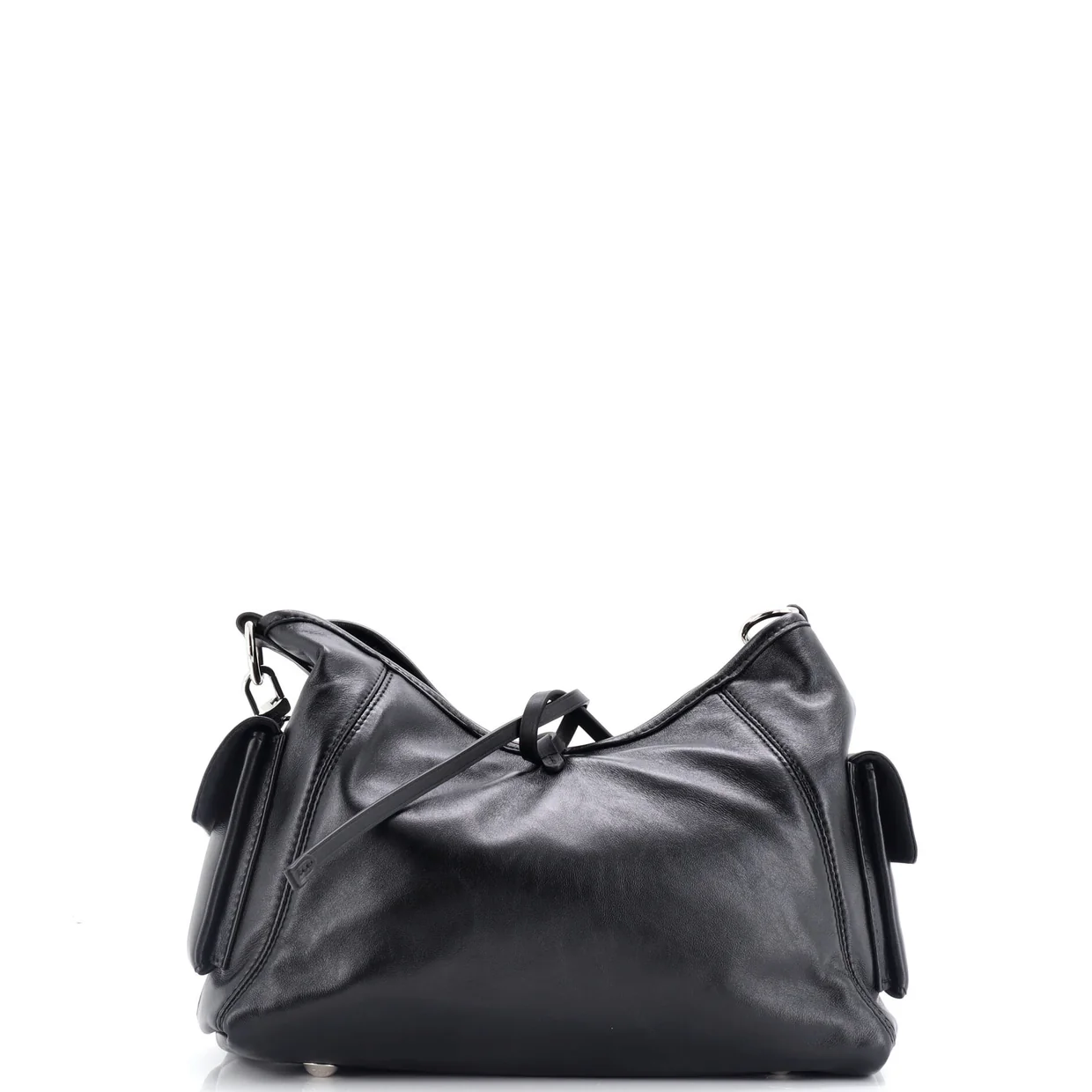 CarryAll Cargo Hobo Leather with Monogram Canvas PM - Deep Luxury