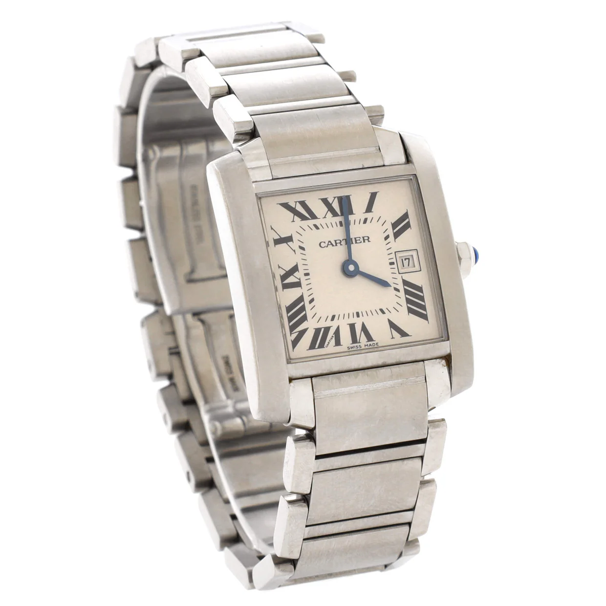 Tank Francaise Quartz Watch Stainless Steel 25 - Deep Luxury